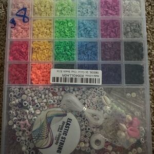 Assorted Craft Bead Kit with Elastic String